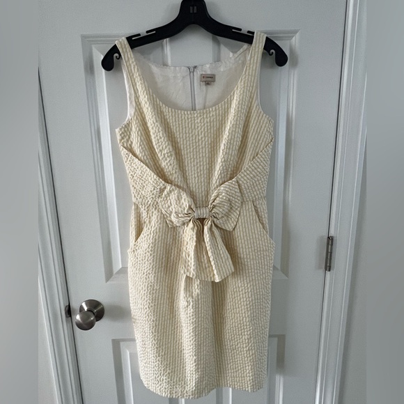 Daniel Cremieux Dresses & Skirts - Daniel Cremieux Cream Textured Midi Dress